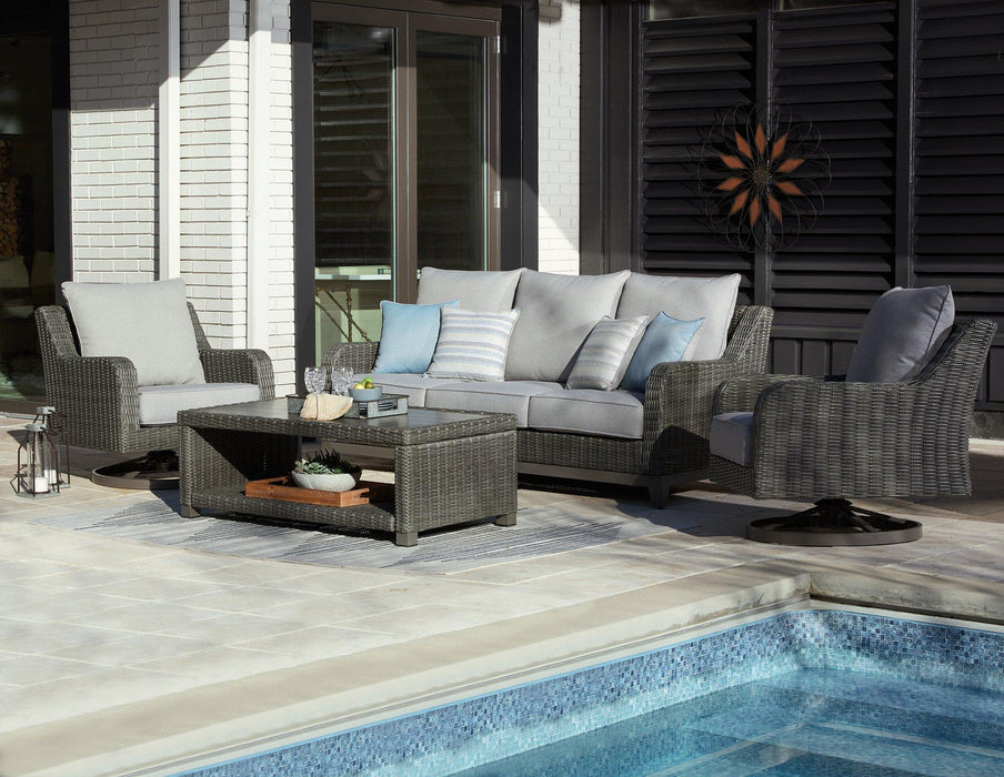 Elite Park Outdoor Sofa, Lounge Chairs and Cocktail Table - Aras Mattress And Furniture(Las Vegas, NV)