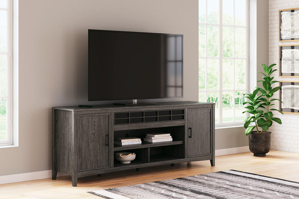 Montillan 84" TV Stand with Electric Fireplace - Aras Mattress And Furniture(Las Vegas, NV)