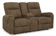 Edenwold Reclining Loveseat with Console - Aras Mattress And Furniture(Las Vegas, NV)