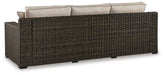 Coastline Bay Outdoor Sofa with Cushion - Aras Mattress And Furniture(Las Vegas, NV)