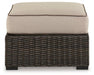 Coastline Bay Outdoor Ottoman with Cushion - Aras Mattress And Furniture(Las Vegas, NV)