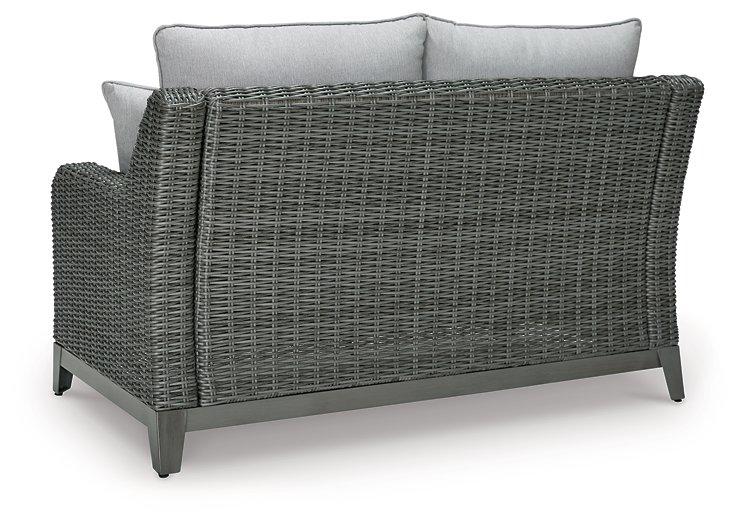 Elite Park Outdoor Loveseat with Cushion - Aras Mattress And Furniture(Las Vegas, NV)