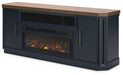 Landocken 83" TV Stand with Electric Fireplace - Aras Mattress And Furniture(Las Vegas, NV)