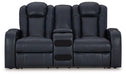 Fyne-Dyme Power Reclining Loveseat with Console - Aras Mattress And Furniture(Las Vegas, NV)