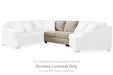 Brogan Bay 3-Piece Sectional with Cuddler - Aras Mattress And Furniture(Las Vegas, NV)