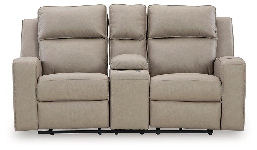 Lavenhorne Reclining Loveseat with Console - Aras Mattress And Furniture(Las Vegas, NV)