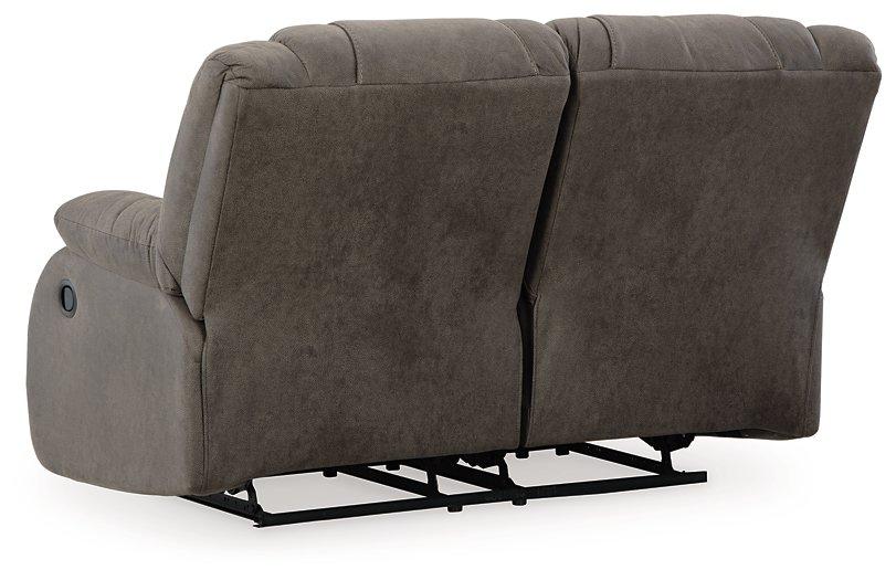 First Base Reclining Loveseat - Aras Mattress And Furniture(Las Vegas, NV)