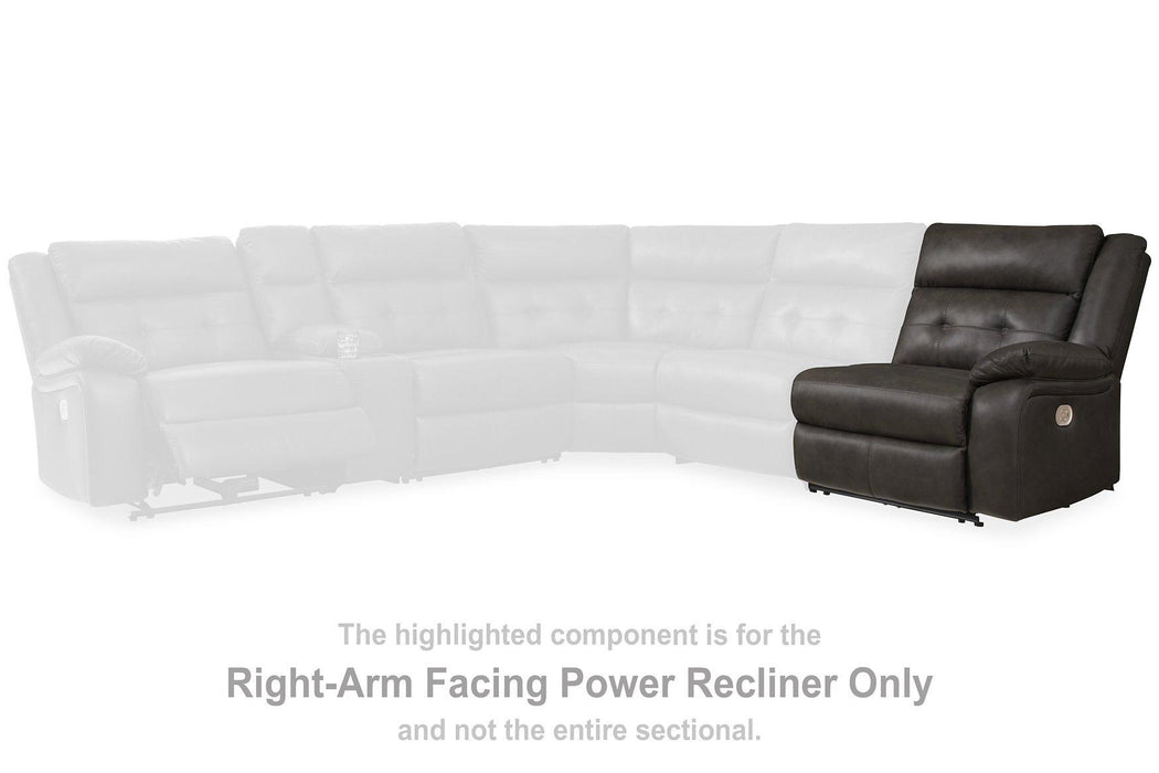 Mackie Pike Power Reclining Sectional Loveseat - Aras Mattress And Furniture(Las Vegas, NV)