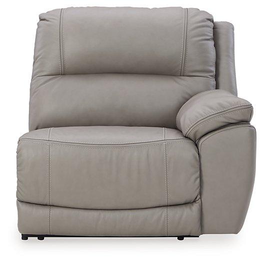 Dunleith 3-Piece Power Reclining Sectional Loveseat with Console - Aras Mattress And Furniture(Las Vegas, NV)