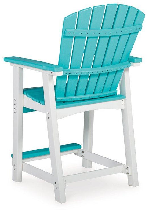 Eisely Outdoor Counter Height Bar Stool (Set of 2) - Aras Mattress And Furniture(Las Vegas, NV)