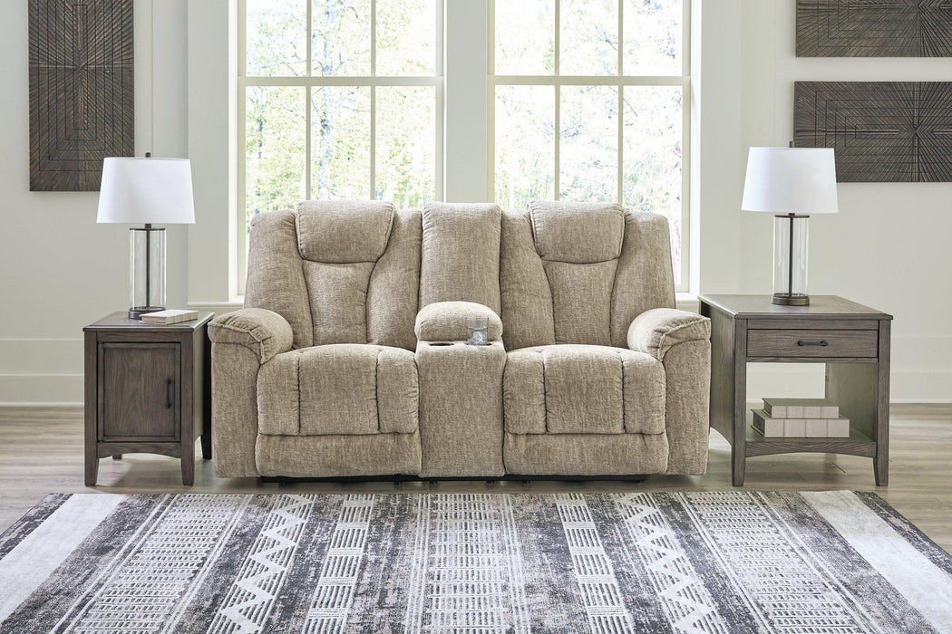 Hindmarsh Power Reclining Loveseat with Console - Aras Mattress And Furniture(Las Vegas, NV)