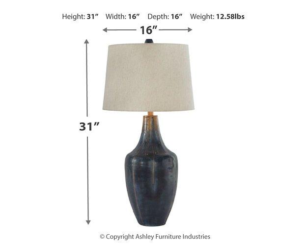 Evania Table Lamp - Aras Mattress And Furniture(Las Vegas, NV)