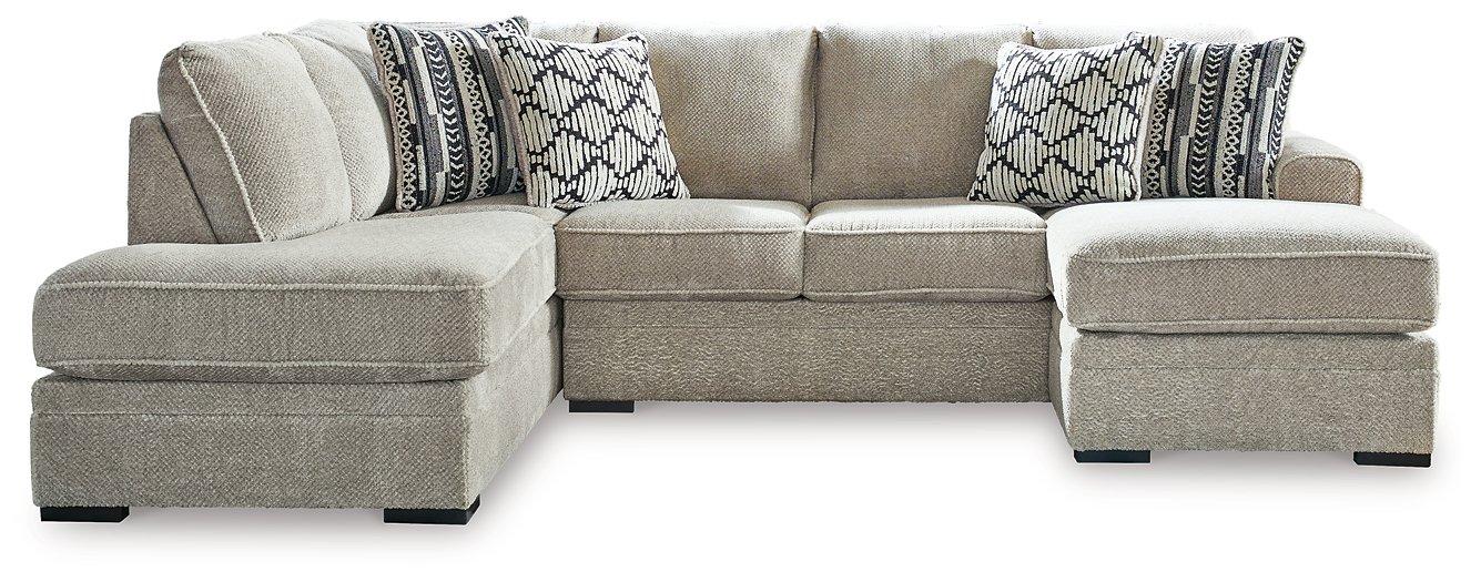 Calnita Sectional with Chaise - Aras Mattress And Furniture(Las Vegas, NV)