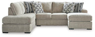Calnita Sectional with Chaise - Aras Mattress And Furniture(Las Vegas, NV)