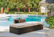 Coastline Bay Outdoor Chaise Lounge with Cushion - Aras Mattress And Furniture(Las Vegas, NV)