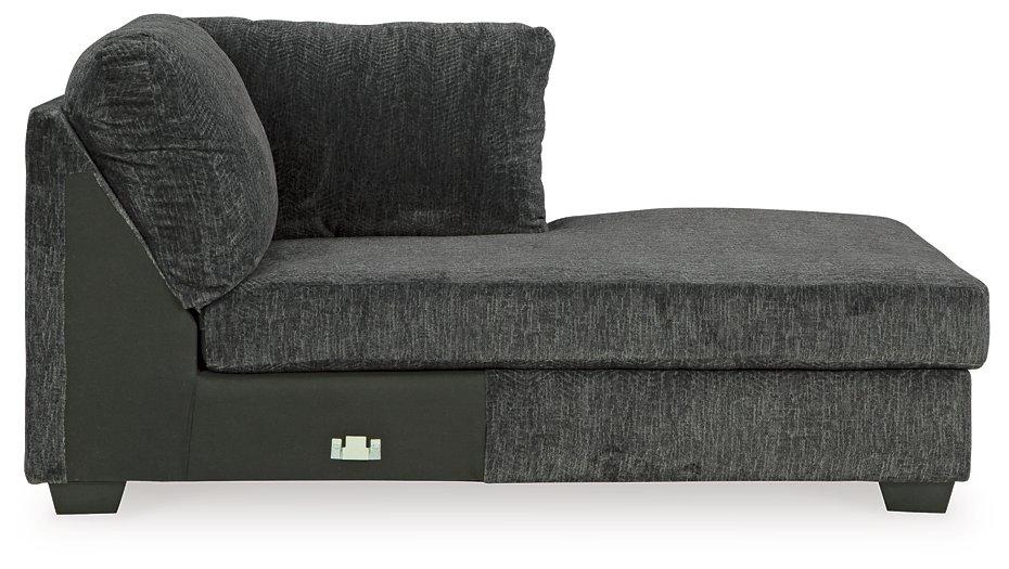 Biddeford 2-Piece Sleeper Sectional with Chaise - Aras Mattress And Furniture(Las Vegas, NV)