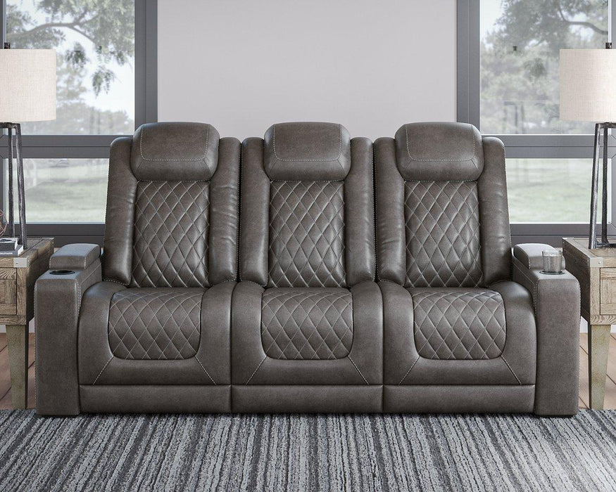 HyllMont Power Reclining Living Room Set - Aras Mattress And Furniture(Las Vegas, NV)