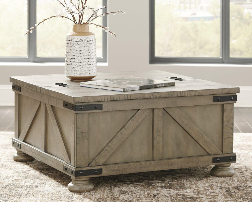 Aldwin Coffee Table With Storage - Aras Mattress And Furniture(Las Vegas, NV)