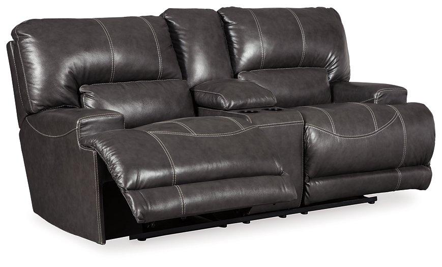 McCaskill Power Reclining Loveseat with Console - Aras Mattress And Furniture(Las Vegas, NV)