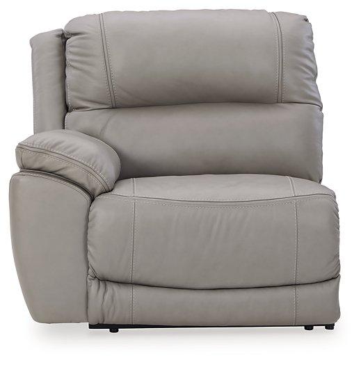 Dunleith 3-Piece Power Reclining Sectional Loveseat with Console - Aras Mattress And Furniture(Las Vegas, NV)