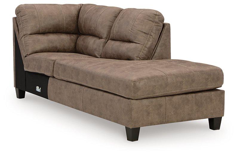 Navi 2-Piece Sectional Sofa Sleeper Chaise - Aras Mattress And Furniture(Las Vegas, NV)