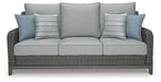 Elite Park Outdoor Sofa with Cushion - Aras Mattress And Furniture(Las Vegas, NV)