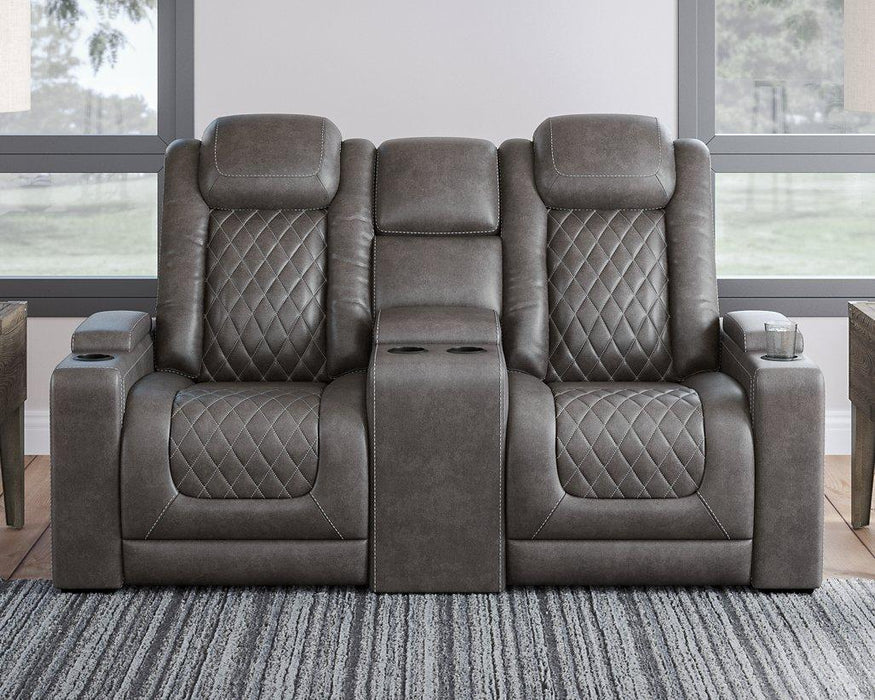 HyllMont Power Reclining Living Room Set - Aras Mattress And Furniture(Las Vegas, NV)