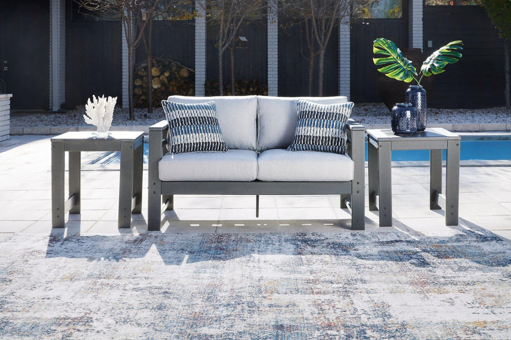 Amora Outdoor Loveseat with Cushion - Aras Mattress And Furniture(Las Vegas, NV)