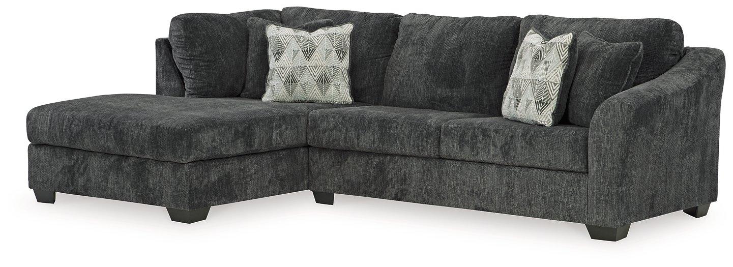 Biddeford 2-Piece Sleeper Sectional with Chaise - Aras Mattress And Furniture(Las Vegas, NV)