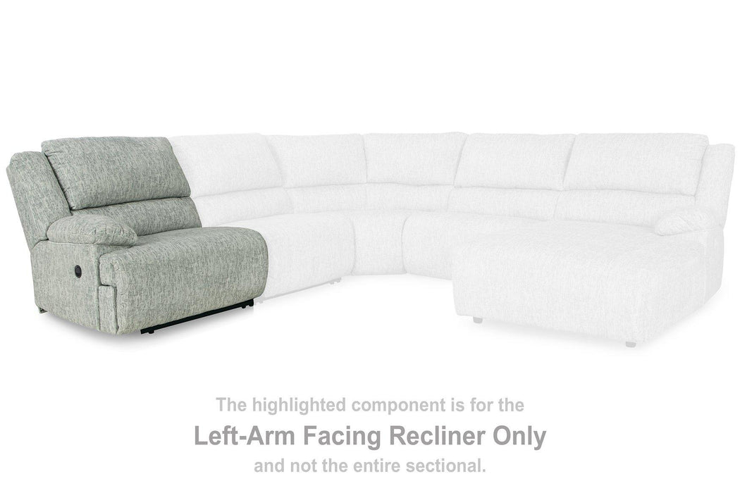 McClelland Reclining Sectional Loveseat with Console - Aras Mattress And Furniture(Las Vegas, NV)