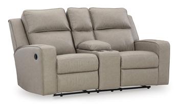 Lavenhorne Reclining Loveseat with Console - Aras Mattress And Furniture(Las Vegas, NV)