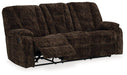 Soundwave Reclining Sofa with Drop Down Table - Aras Mattress And Furniture(Las Vegas, NV)