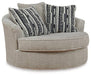 Calnita Oversized Swivel Accent Chair - Aras Mattress And Furniture(Las Vegas, NV)