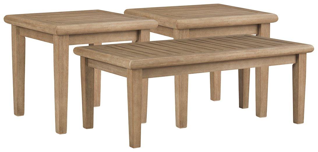 Gerianne Outdoor Occasional Table Set - Aras Mattress And Furniture(Las Vegas, NV)