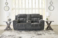 Frohn Reclining Loveseat with Console - Aras Mattress And Furniture(Las Vegas, NV)