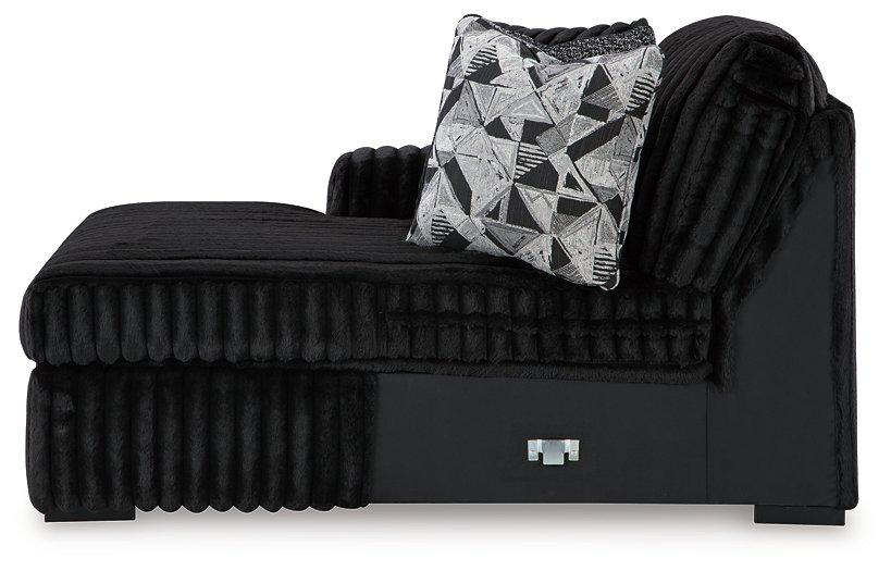 Midnight-Madness Sectional with Chaise - Aras Mattress And Furniture(Las Vegas, NV)