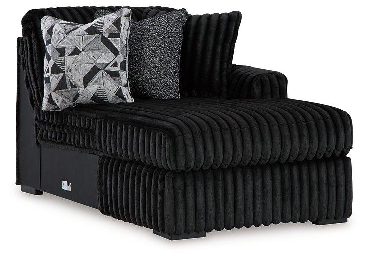 Midnight-Madness Sectional with Chaise - Aras Mattress And Furniture(Las Vegas, NV)