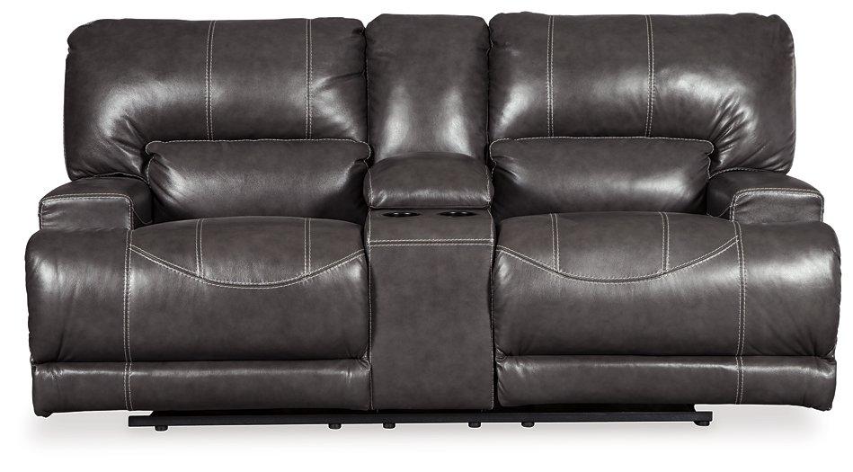 McCaskill Power Reclining Loveseat with Console - Aras Mattress And Furniture(Las Vegas, NV)