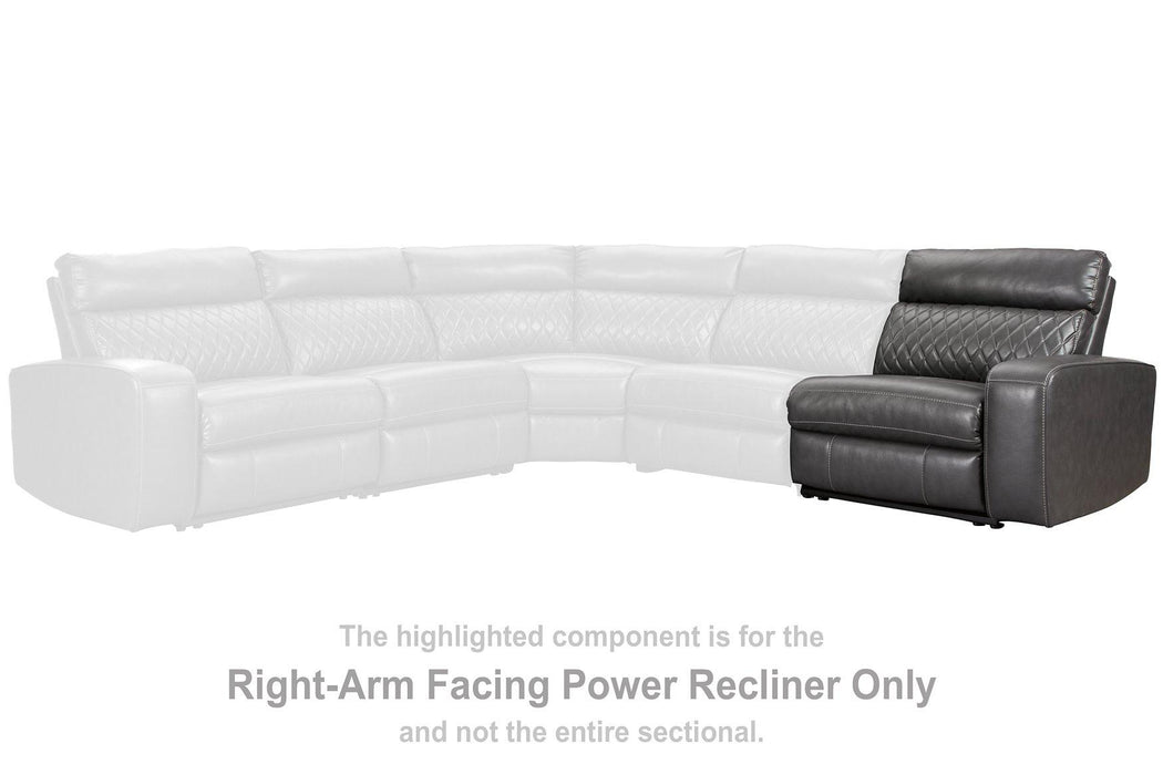 Samperstone Power Reclining Sectional - Aras Mattress And Furniture(Las Vegas, NV)