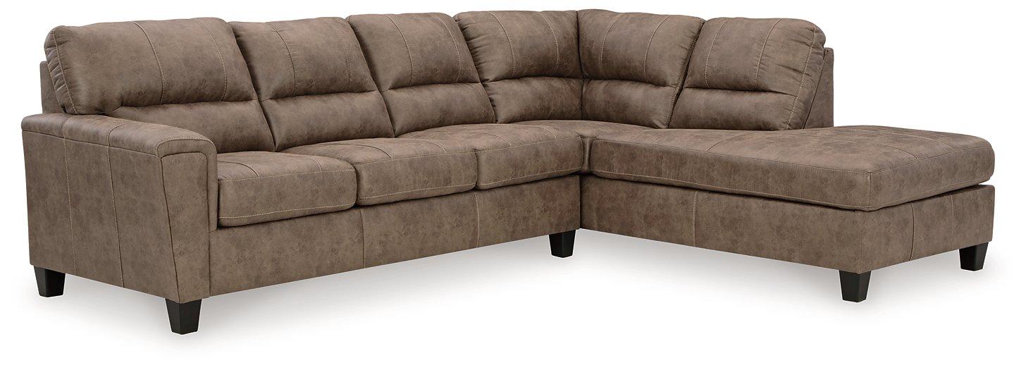 Navi 2-Piece Sectional Sofa Sleeper Chaise - Aras Mattress And Furniture(Las Vegas, NV)