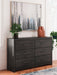 Hollivern Dresser and Mirror - Aras Mattress And Furniture(Las Vegas, NV)