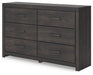Hollivern Dresser and Mirror - Aras Mattress And Furniture(Las Vegas, NV)