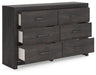 Hollivern Dresser and Mirror - Aras Mattress And Furniture(Las Vegas, NV)