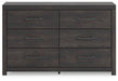 Hollivern Dresser and Mirror - Aras Mattress And Furniture(Las Vegas, NV)