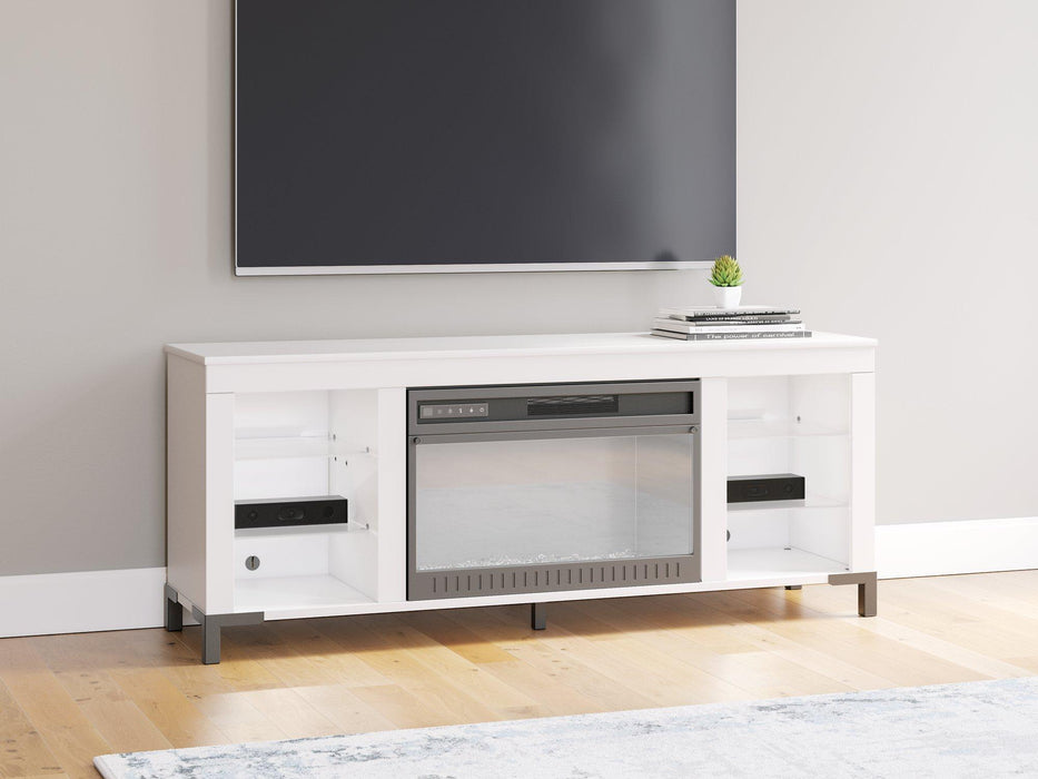 Brollevi 60" TV Stand with Electric Fireplace - Aras Mattress And Furniture(Las Vegas, NV)