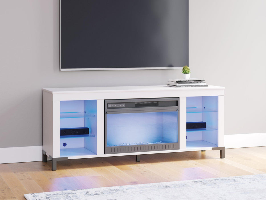 Brollevi 60" TV Stand with Electric Fireplace - Aras Mattress And Furniture(Las Vegas, NV)