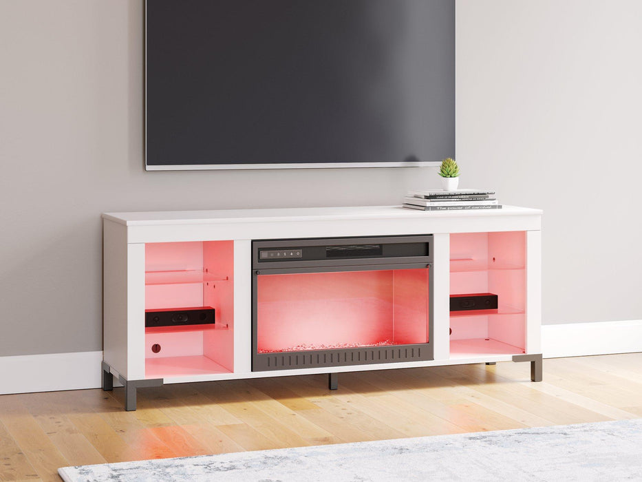 Brollevi 60" TV Stand with Electric Fireplace - Aras Mattress And Furniture(Las Vegas, NV)
