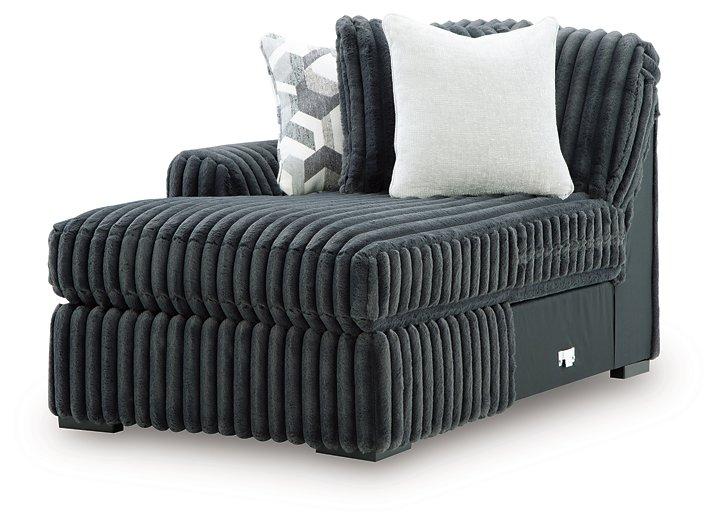 Midnight-Madness Sectional with Chaise - Aras Mattress And Furniture(Las Vegas, NV)