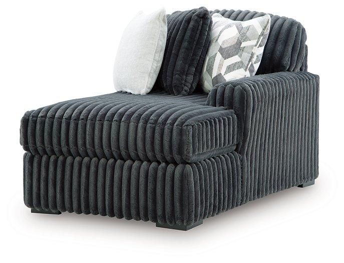 Midnight-Madness Sectional with Chaise - Aras Mattress And Furniture(Las Vegas, NV)