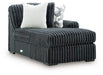 Midnight-Madness Sectional with Chaise - Aras Mattress And Furniture(Las Vegas, NV)